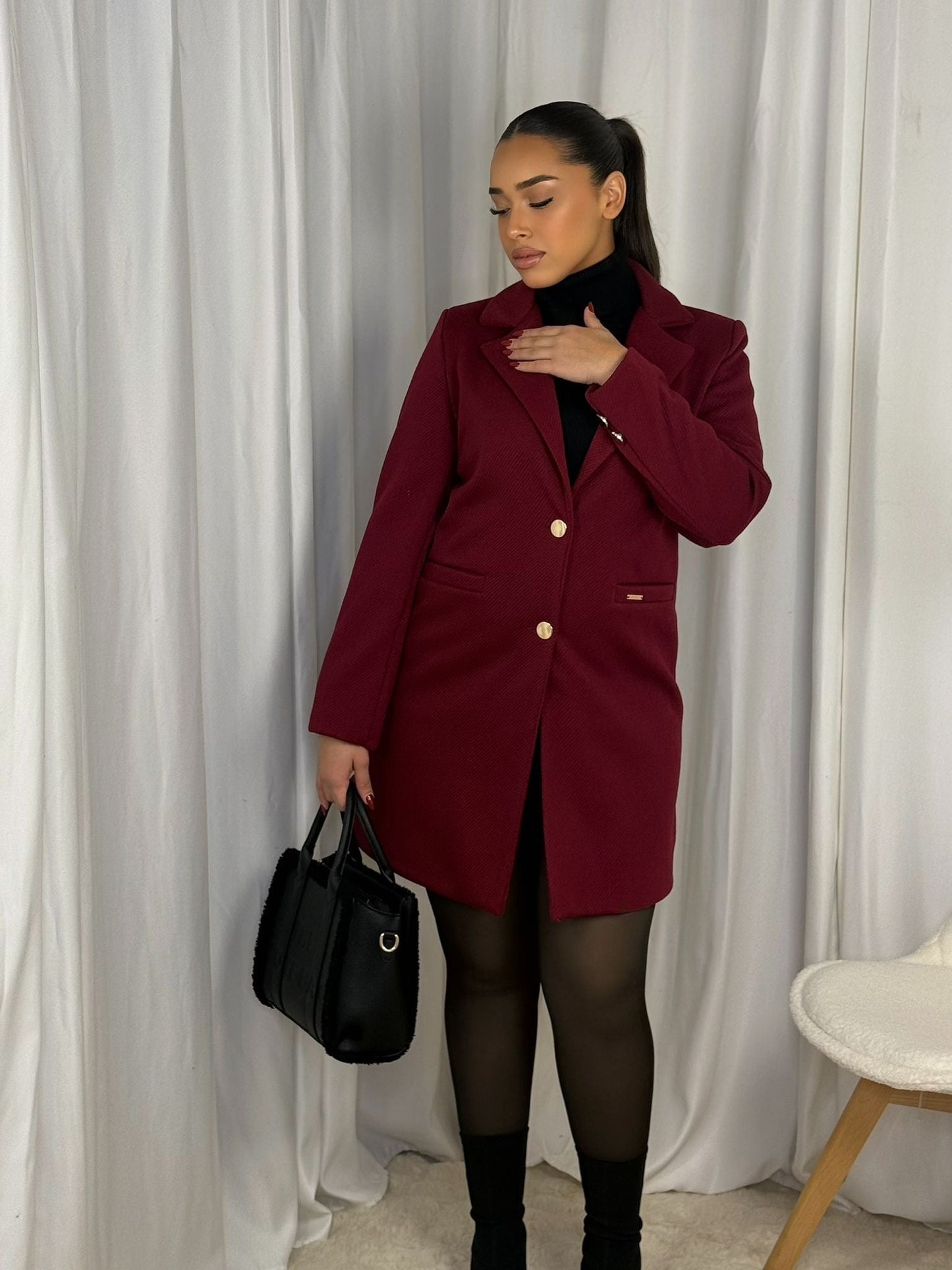 Blazer Louysa - Veste mi-longue cintrée Dresselegance