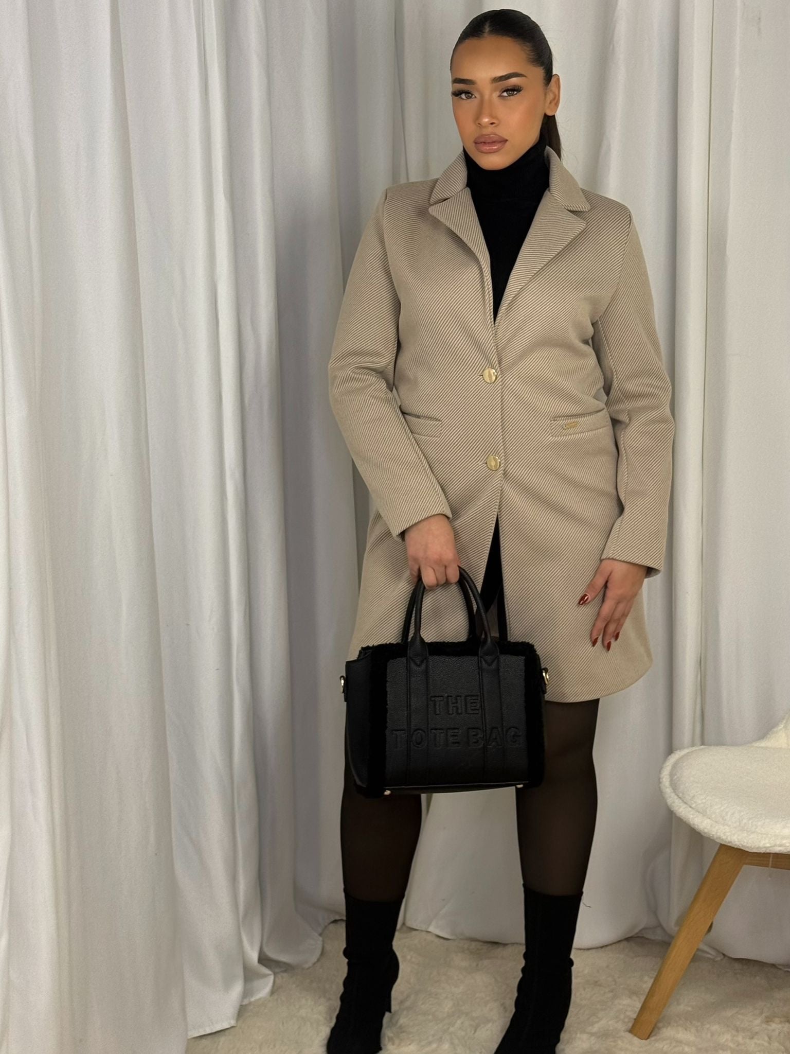 Blazer Louysa - Veste mi-longue cintrée Dresselegance
