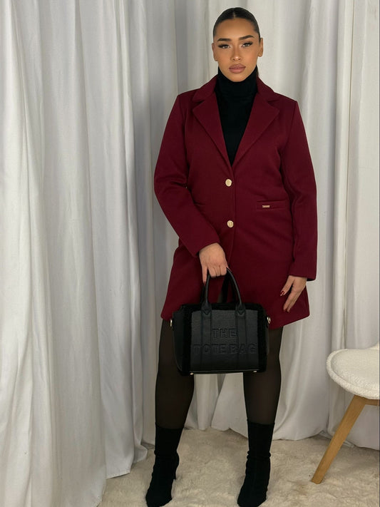 Blazer Louysa - Veste mi-longue cintrée Dresselegance